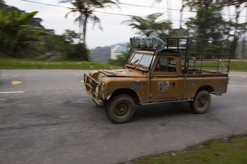Betagte Land Rover in den Cameron Highlands von Malaysia 2013