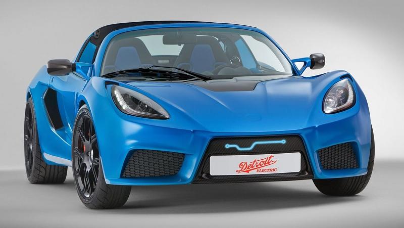 Wie man unschwer erkennen kann, basiert der Detroit Electric SP:01 auf einem Lotus Exige