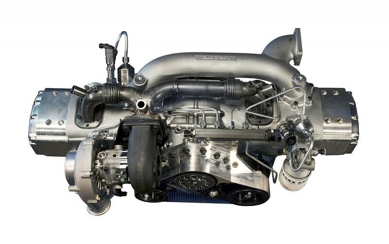 Der Gegenkolbenmotor Electro Motors EM 100 zeichnet sich durch seinen geringen Bauraum aus