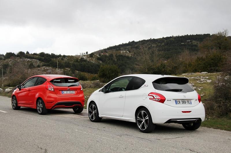 Vergleichstest Peugeot 308 GTI gegen Ford Fiesta ST