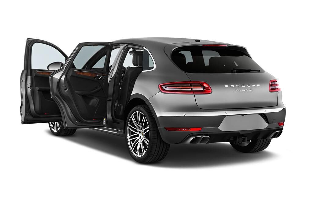 Porsche Macan (Baujahr 2016) Turbo 5 Türen Tür geöffnet