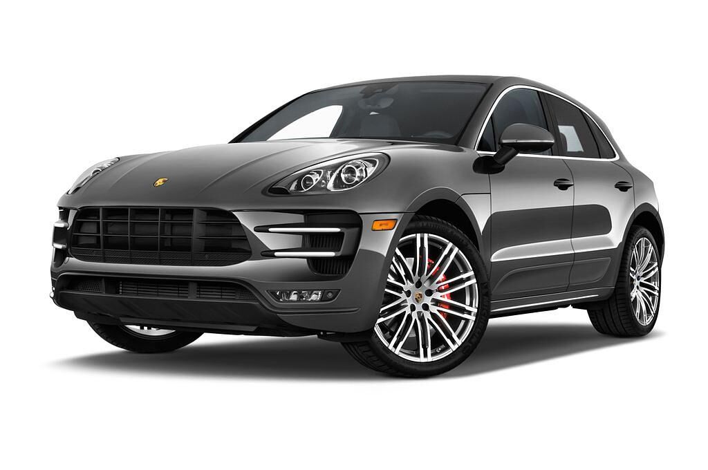 Porsche Macan (Baujahr 2016) Turbo 5 Türen seitlich vorne mit Felge