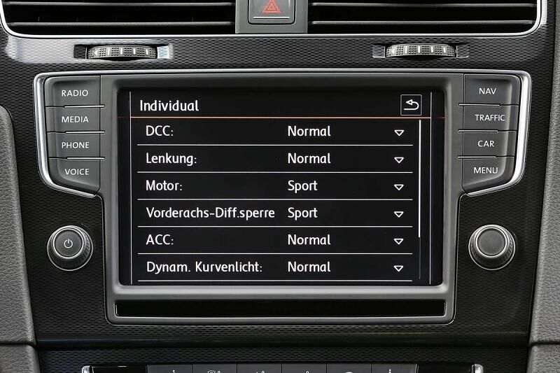 Per Touchscreen lassen sich verschiedene Parameter einstellen.