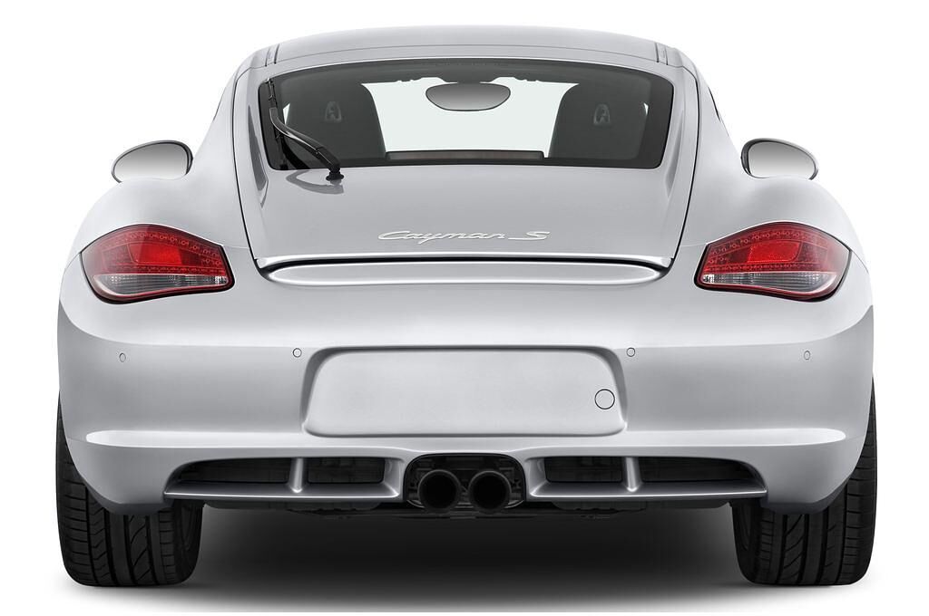 Porsche Cayman (Baujahr 2011) S 3 Türen Heckansicht