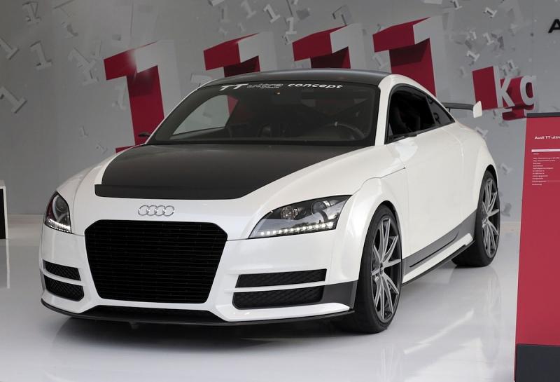 Der Audi TT ultra quattro Concept wiegt rund 300 Kilogramm weniger als der aktuelle Scirocco