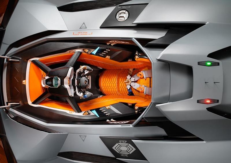 Im Lamborghini Egoista hat nur eine Person Platz