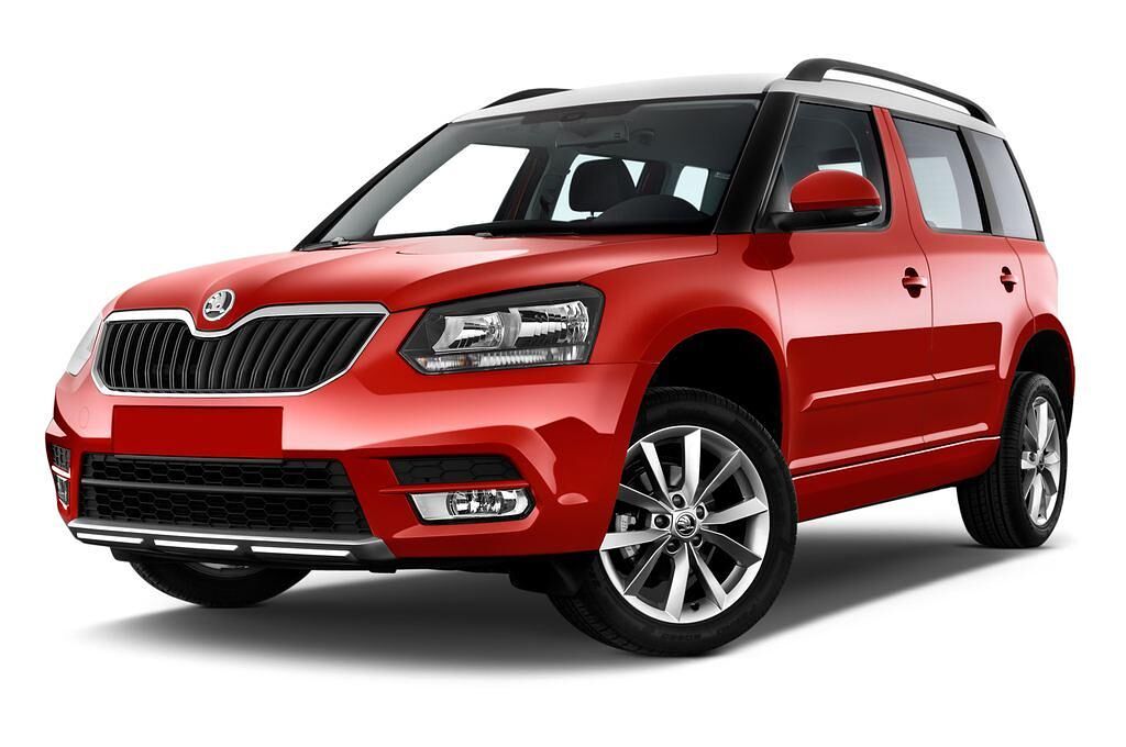 Skoda Yeti (Baujahr 2014) Ambition 5 Türen seitlich vorne mit Felge
