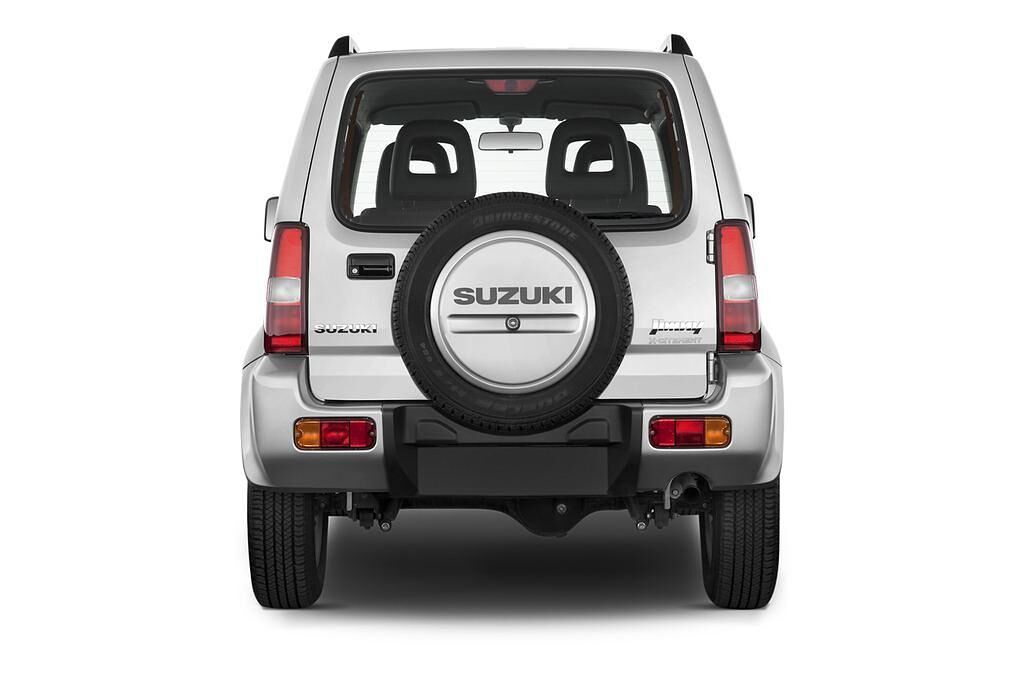 Suzuki Jimny (Baujahr 2010) Comfort 3 Türen Heckansicht