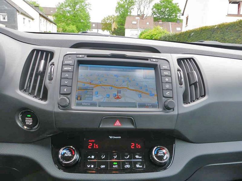 Der sieben Zoll große Touchscreen.