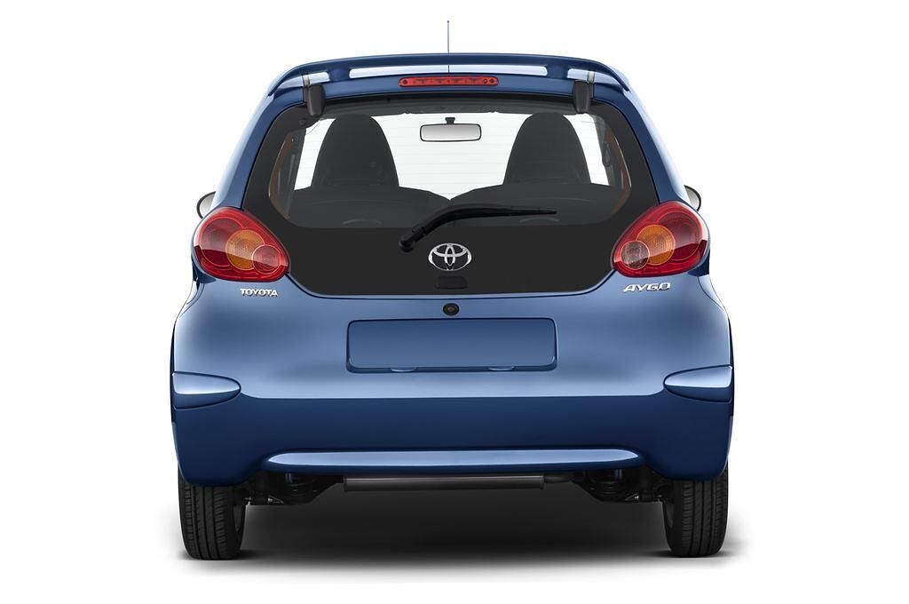 Toyota Aygo (Baujahr 2009) + 5 Türen Heckansicht