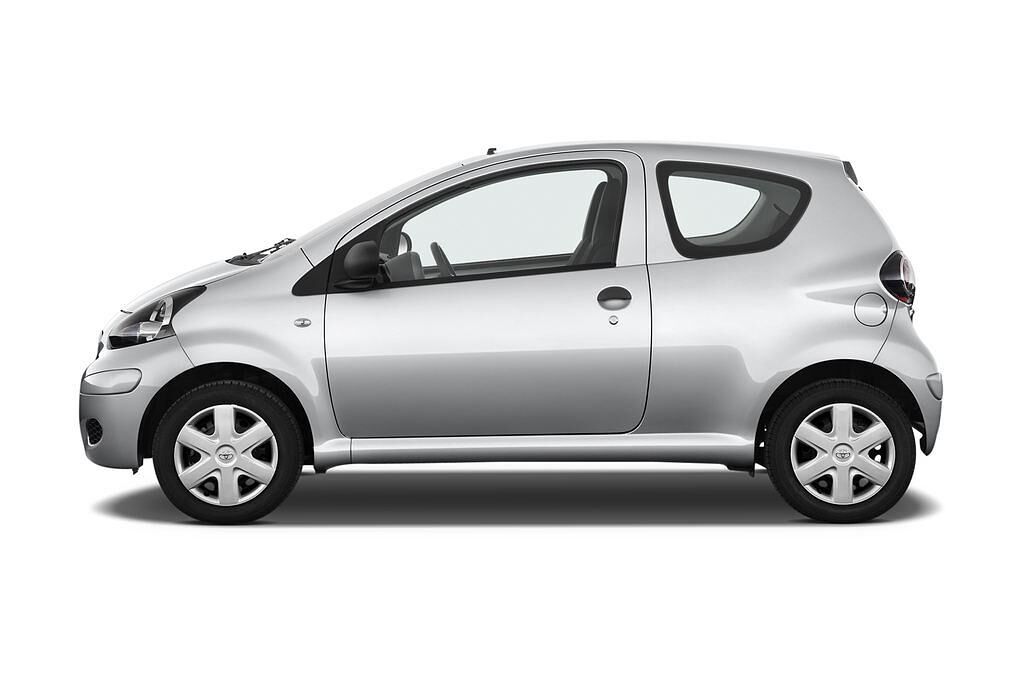 Toyota Aygo (Baujahr 2010) base 3 Türen Seitenansicht
