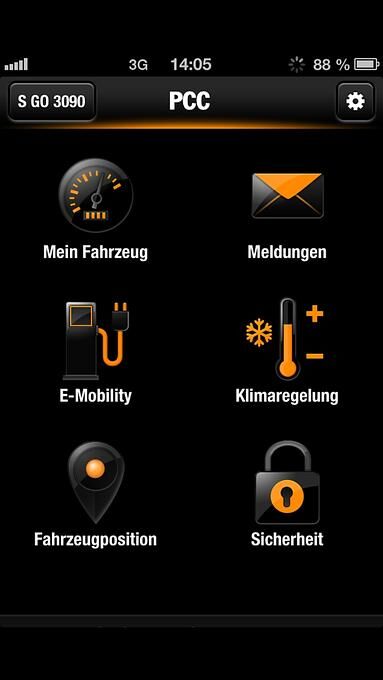 Für den Porsche Panamera S E Hybrid gibt es auch eine App, mit der sich das Auto fernsteuern lässt