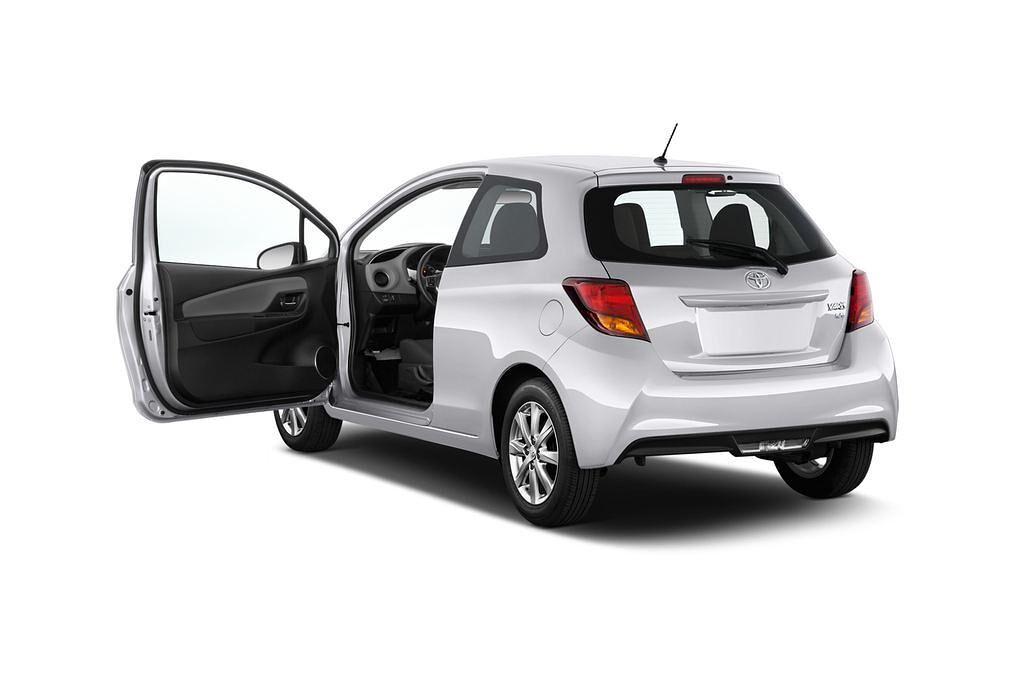 Toyota Yaris (Baujahr 2014) 1,0-L-Dual-Vvt-I 3 Türen Tür geöffnet