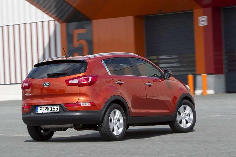 Der Kia Sportage ist unter anderem im Farbton Techno-Orange Metallic erhältlich.