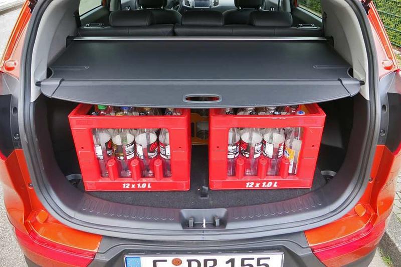 Wird die Rückbank umgeklappt passen 1.353 Liter hinein.