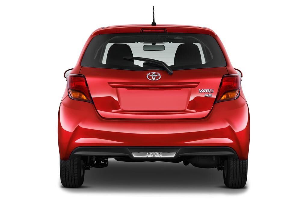 Toyota Yaris (Baujahr 2014) - 5 Türen Heckansicht