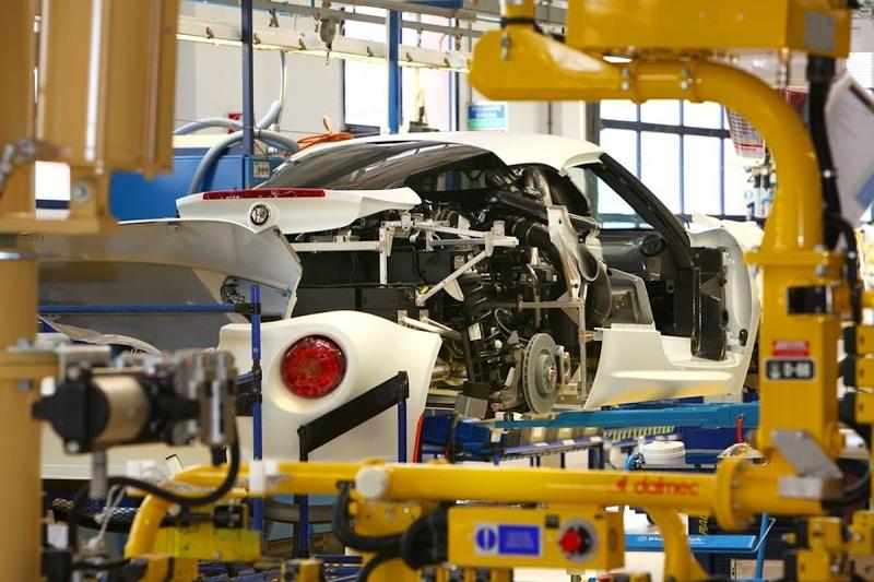 Die Produktion Alfa Romeo 4C findet in 18 Stationen statt