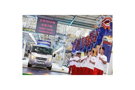 Produktionsjubiläum: Der siebenmillionste Ford Transit wurde in China gebaut