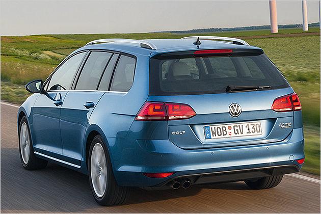 Erstmals weist ein Golf Variant geteilte Heckleuchten auf