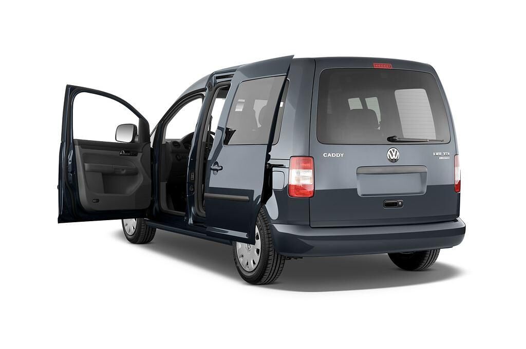 Volkswagen Caddy Life (Baujahr 2009) TDI 5 Türen Tür geöffnet