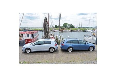 Im Vergleich: VW Golf und VW Golf Variant unterscheiden sich nicht nur im Ladevolumen