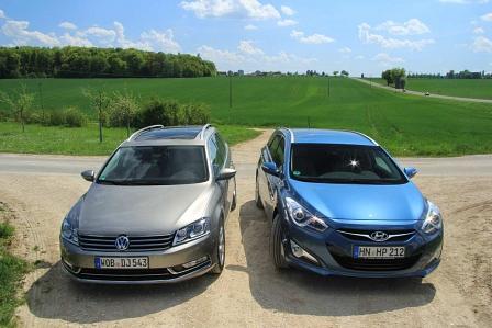 Vergleich VW Passat Variant vs. Hyundai i40cw