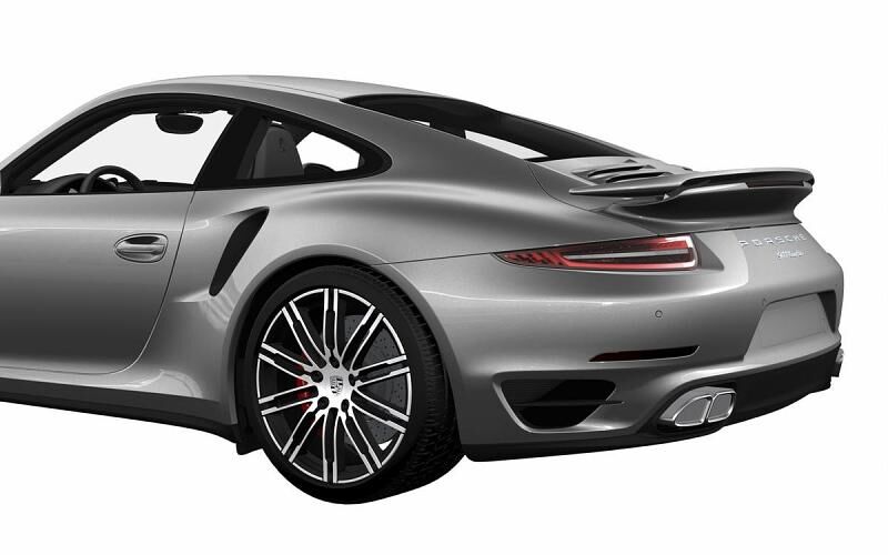 Porsche 911 Turbo Heckflügel: Speed-Stellung