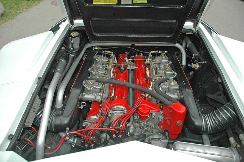 Der V12-Motor des Lamborghini Countach LP 400 S.