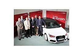 Audi übergibt fünf A1 e-tron an die N-ERGIE in Nürnberg
