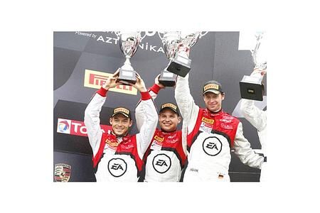 Audi R8 LMS ultra in Spa auf dem Podium