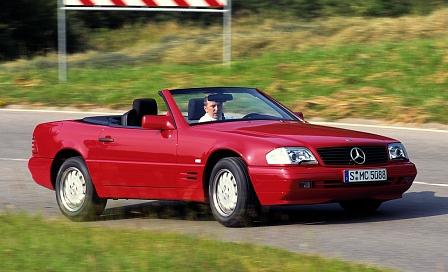 Ein Mercedes 500 SL wie Lady Diana ihn seinerzeit fuhr.