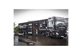 Mercedes AMG DTM-Team mit sechs Actros auf dem Weg nach Moskau