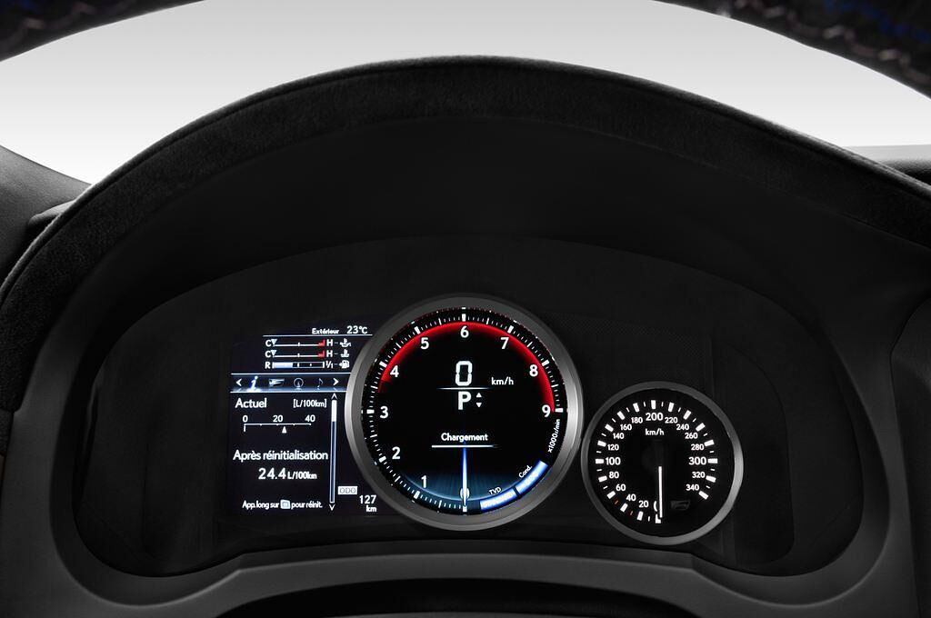 Lexus RC (Baujahr 2017) Advantage 2 Türen Tacho und Fahrerinstrumente