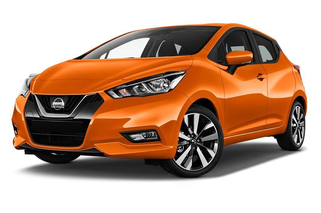 Nissan Micra (Baujahr 2017) Tekna 5 Türen seitlich vorne mit Felge