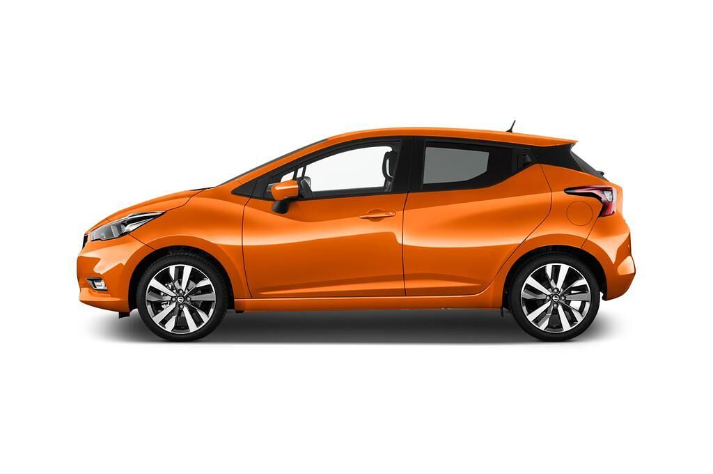 Nissan Micra (Baujahr 2017) Tekna 5 Türen Seitenansicht