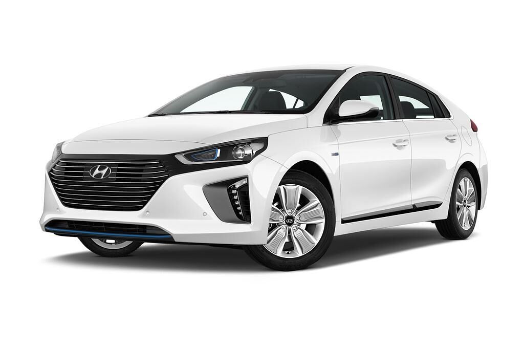 Hyundai Ioniq Hybrid (Baujahr 2017) Premium 5 Türen seitlich vorne mit Felge