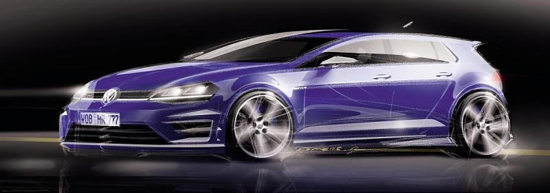 Skizze: Volkswagen Golf R 2014