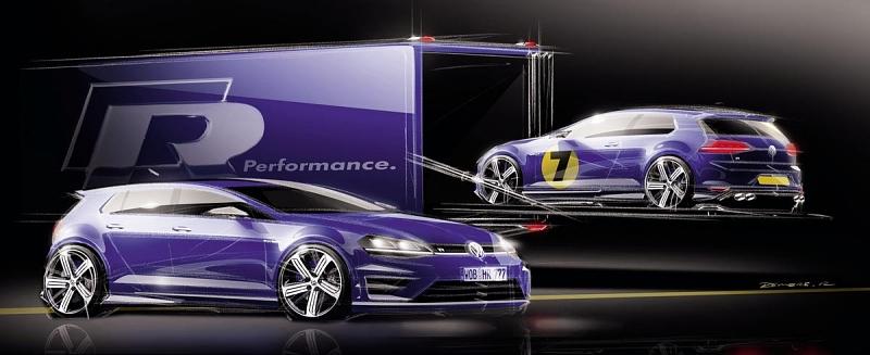 Skizze: Volkswagen Golf R 2014