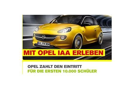 Opel schenkt 10.000 Schülern ein IAA-Ticket