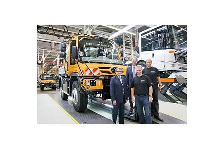 Mercedes-Benz Werk Wörth: Produktionsstart für den Unimog in Euro VI