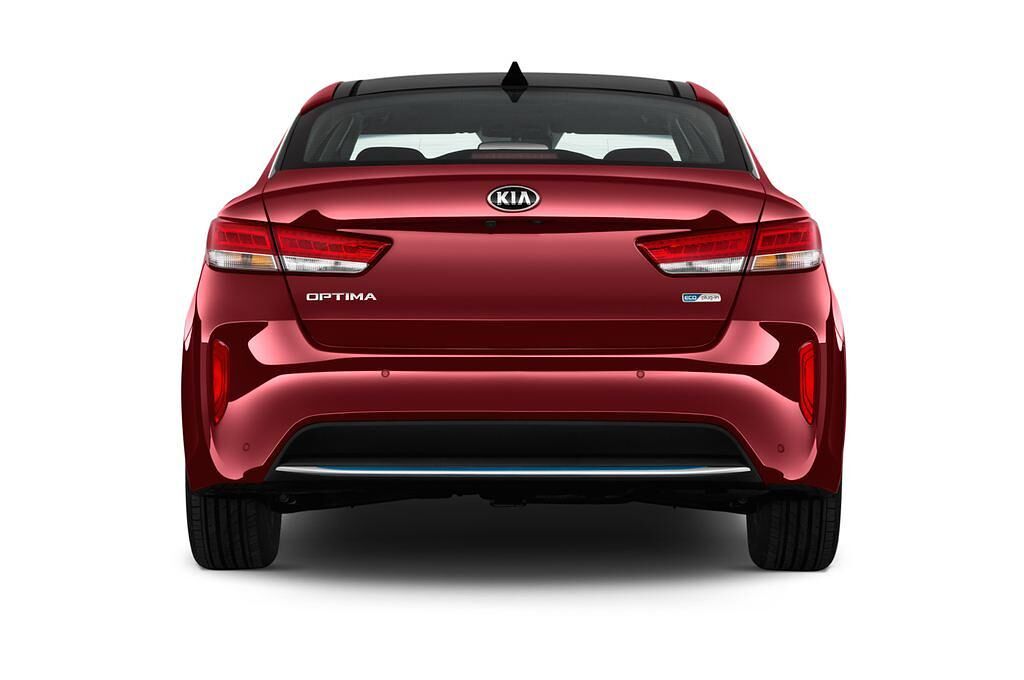 KIA Optima Plug-In Hybrid (Baujahr 2017) Attract 4 Türen Heckansicht