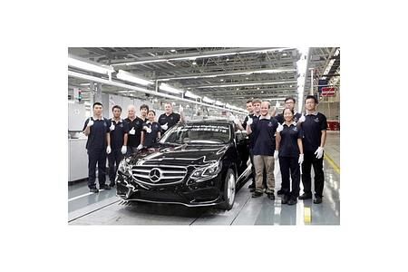 Mercedes-Benz in China: Langversion der neuen E-Klasse in China vom Band gelaufen Mercedes-Benz in China: Langversion der neuen E-Klasse in China vom Band gelaufen