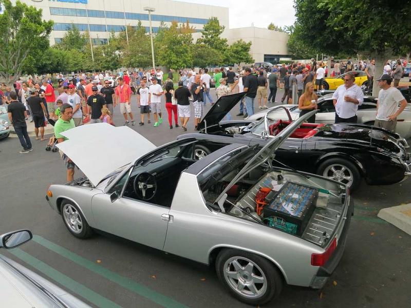 Ein Porsche 914 von 1970 mit Elektroantrieb.