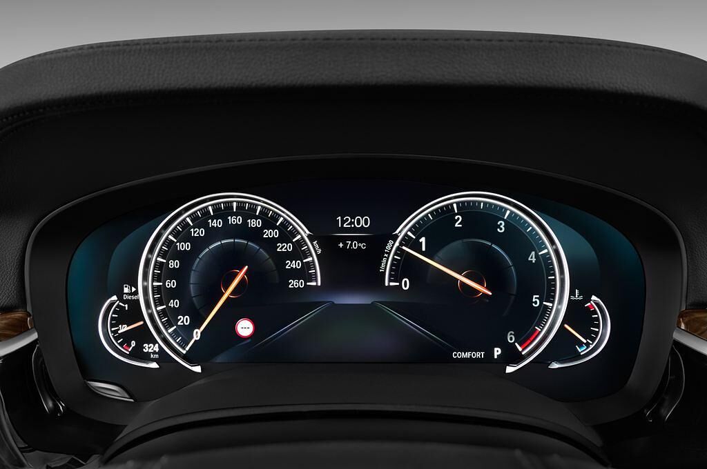 BMW 6 Series Gran Turismo (Baujahr 2018) - 5 Türen Tacho und Fahrerinstrumente