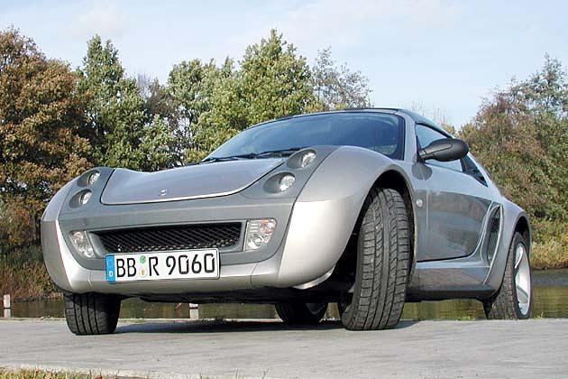Angriffslustig: Die Front des Smart Roadster