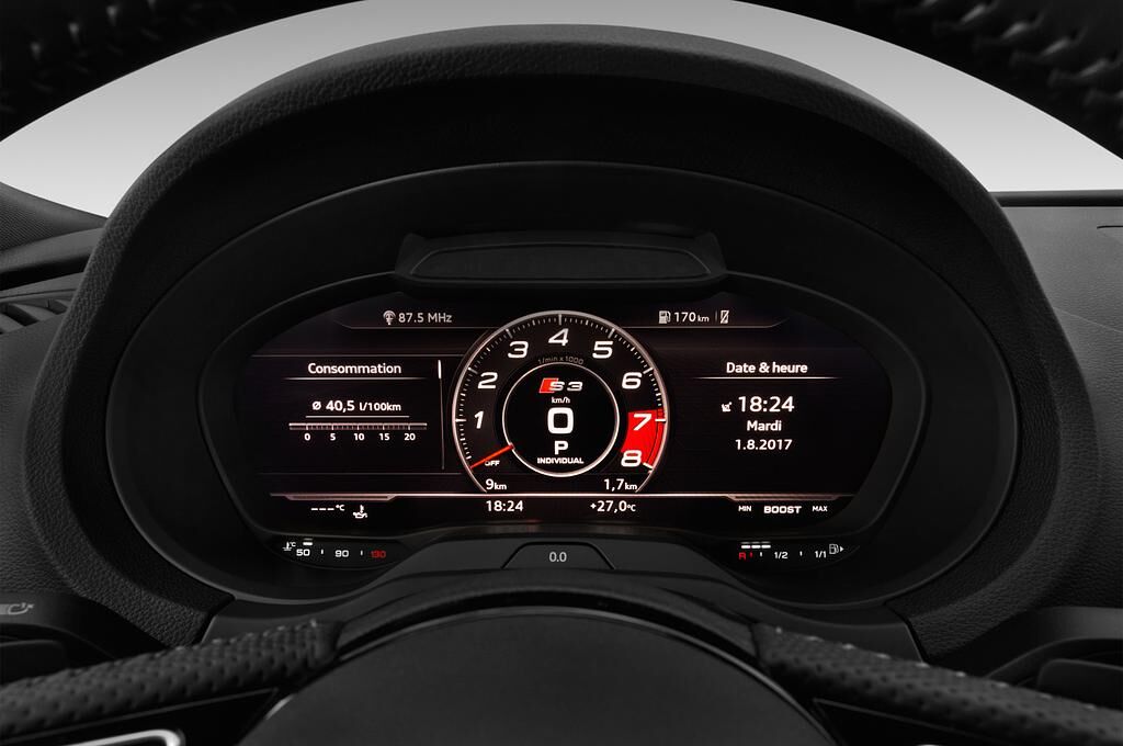 Audi S3 Sportback (Baujahr 2018) - 5 Türen Tacho und Fahrerinstrumente