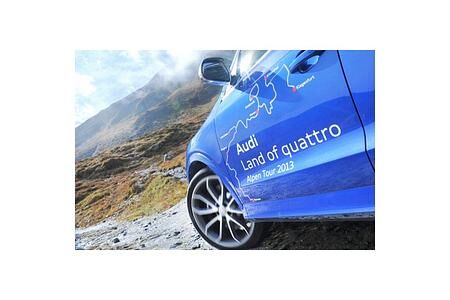 Audi Land of quattro Alpen Tour 2013: 44 Alpenpässe waren kein Hindernis für vier neue RS-Modelle