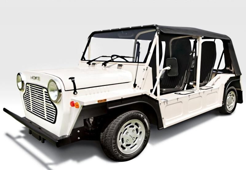 Das Stoffdach des Moke wird mit Druckknöpfen befestigt