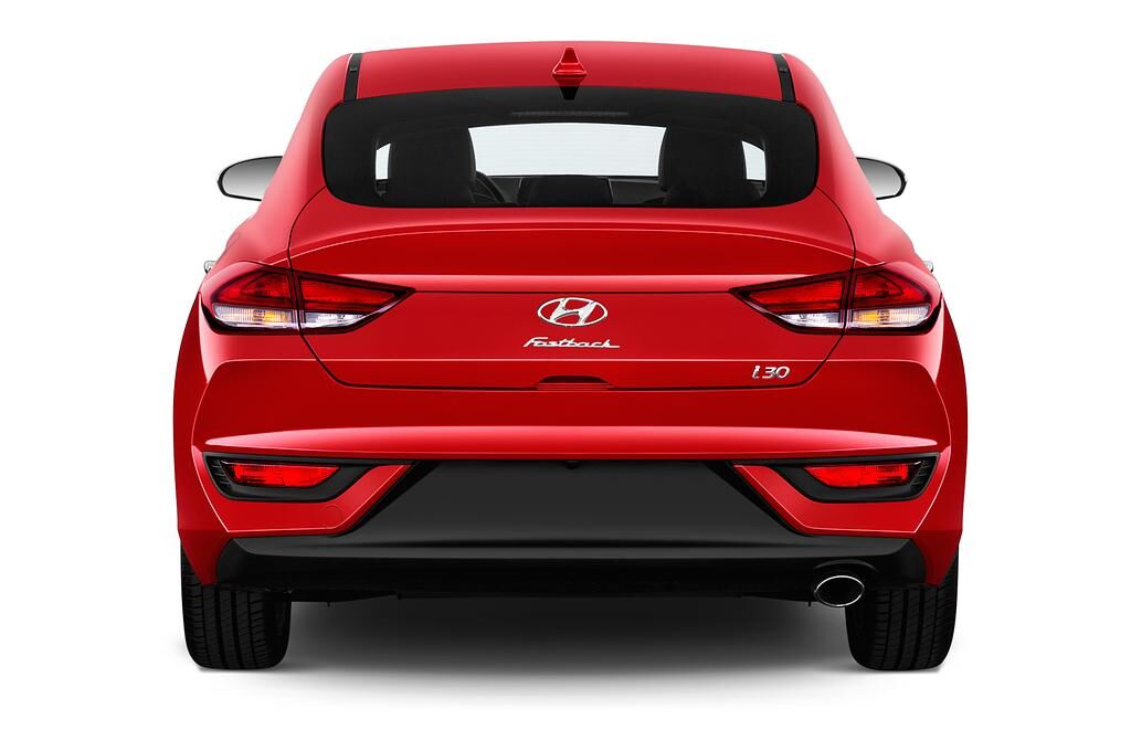Hyundai i30 Fastback (Baujahr 2018) Premium 5 Türen Heckansicht