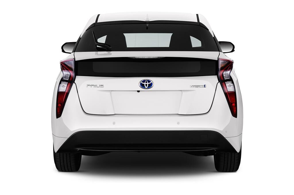 Toyota Prius (Baujahr 2018) Comfort 5 Türen Heckansicht